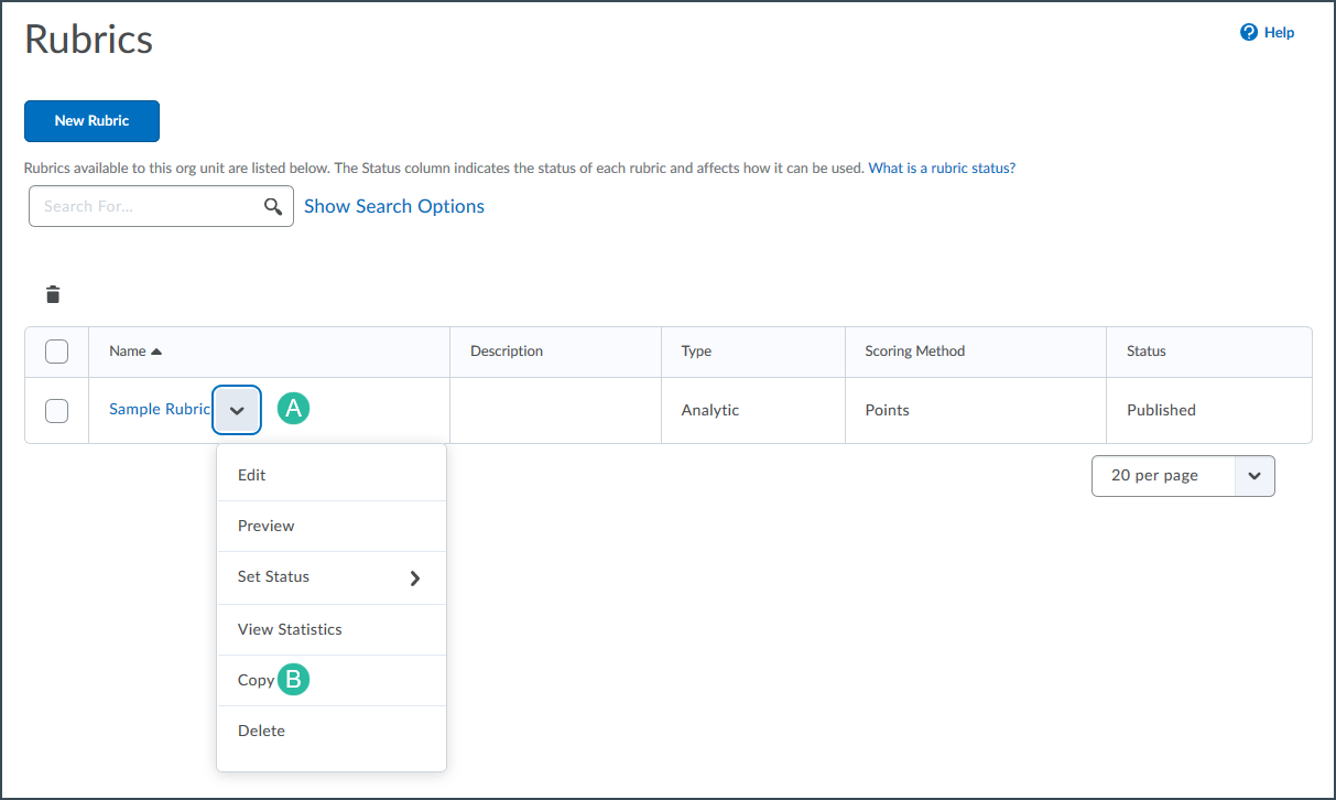 Rubrics in D2L | More Tools | Tools | Desire2Learn | Technology ...